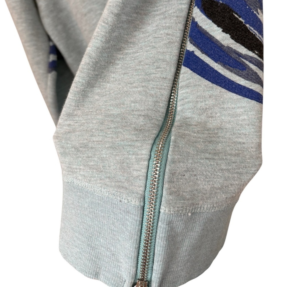 Kenzo Paris Wave Embroidery Sweatshirt – Gray/Blue • Size M • Unisex - Picture 5 of 8